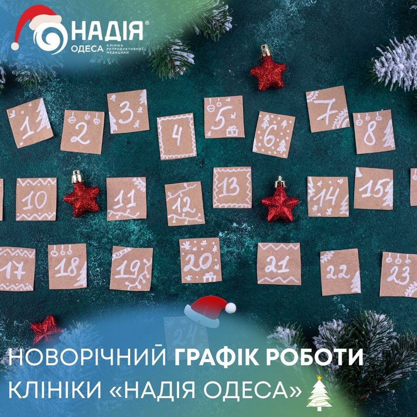новорічний графік роботи клініки